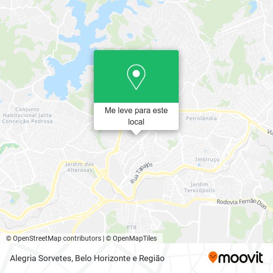 Alegria Sorvetes mapa