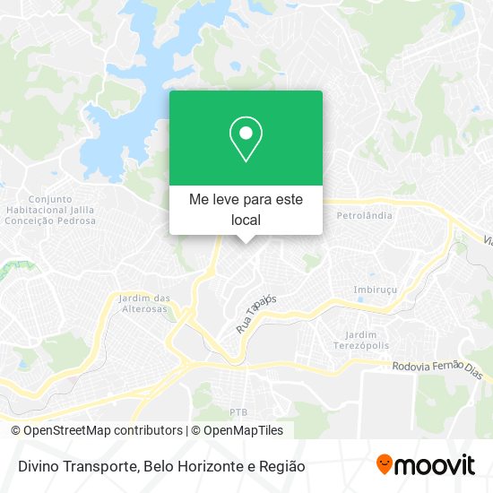 Divino Transporte mapa