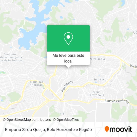 Emporio Sr do Queijo mapa