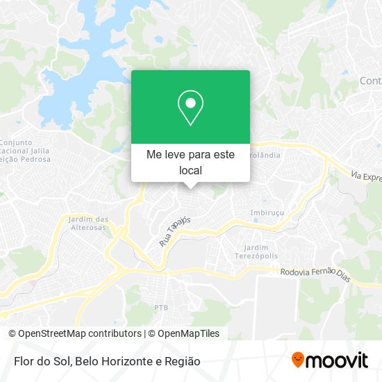 Flor do Sol mapa