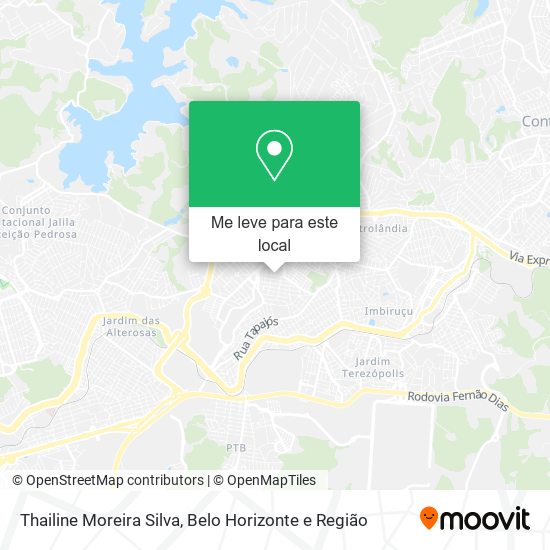 Thailine Moreira Silva mapa