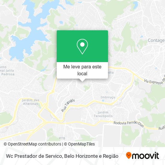Wc Prestador de Servico mapa