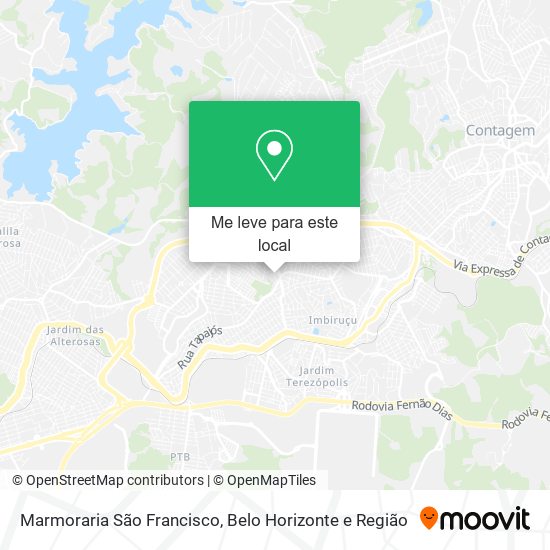 Marmoraria São Francisco mapa