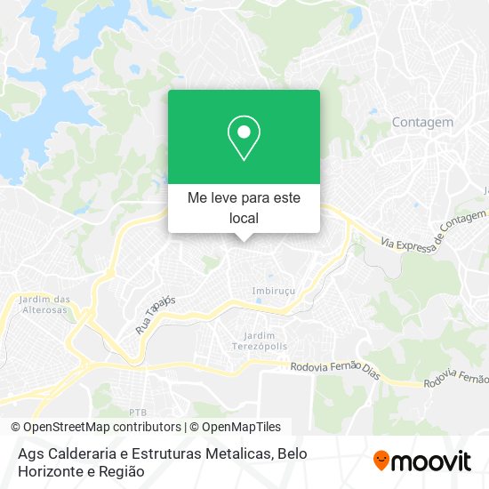 Ags Calderaria e Estruturas Metalicas mapa