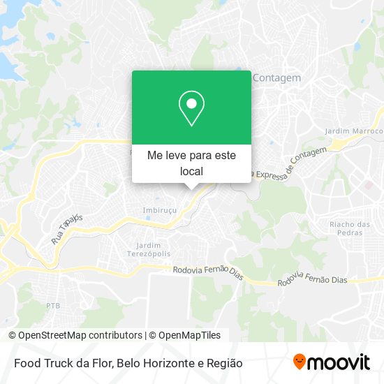 Food Truck da Flor mapa