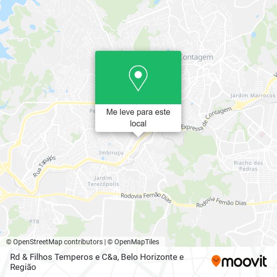 Rd & Filhos Temperos e C&a mapa