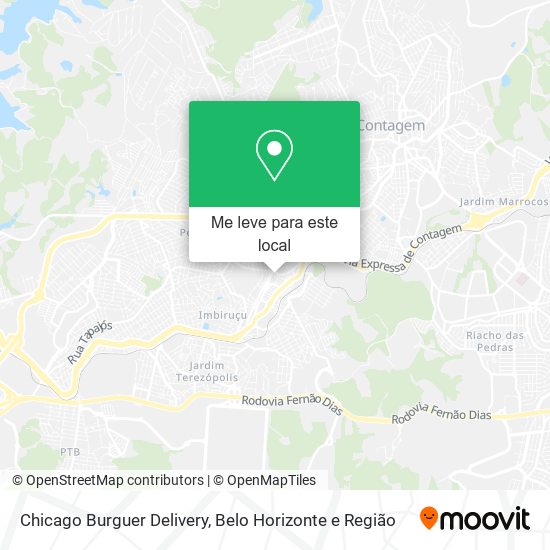 Chicago Burguer Delivery mapa