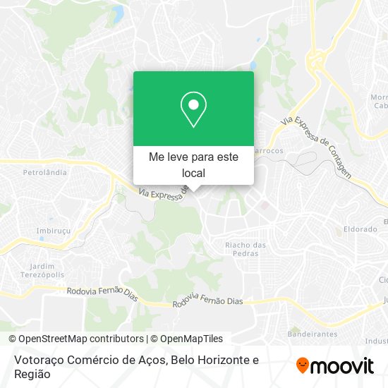 Votoraço Comércio de Aços mapa