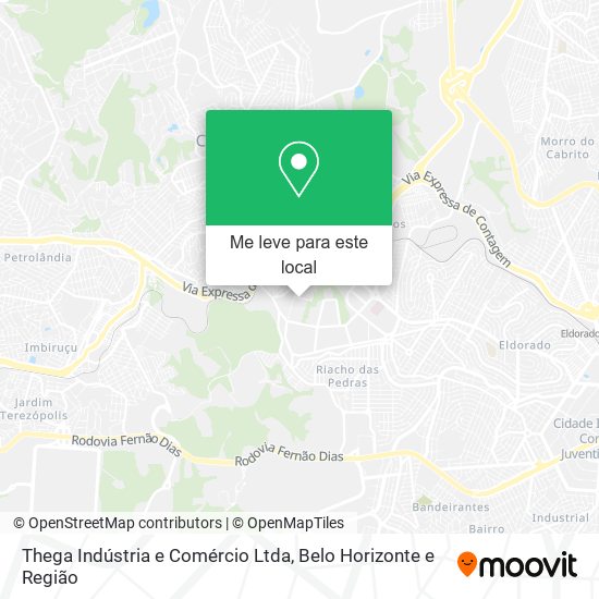 Thega Indústria e Comércio Ltda mapa