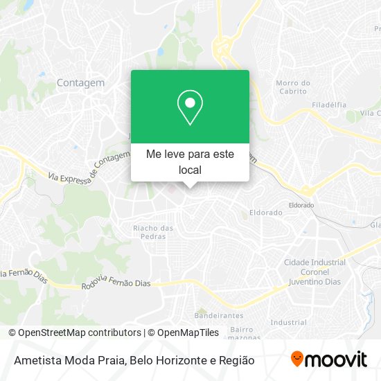 Ametista Moda Praia mapa