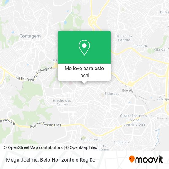 Mega Joelma mapa