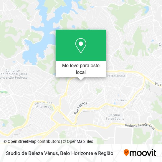 Studio de Beleza Vênus mapa