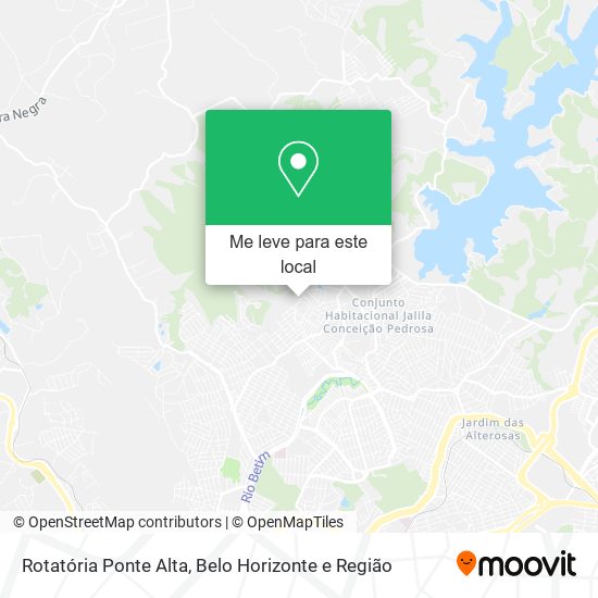 Rotatória Ponte Alta mapa