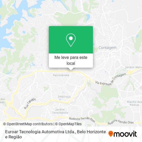 Euroar Tecnologia Automotiva Ltda. mapa