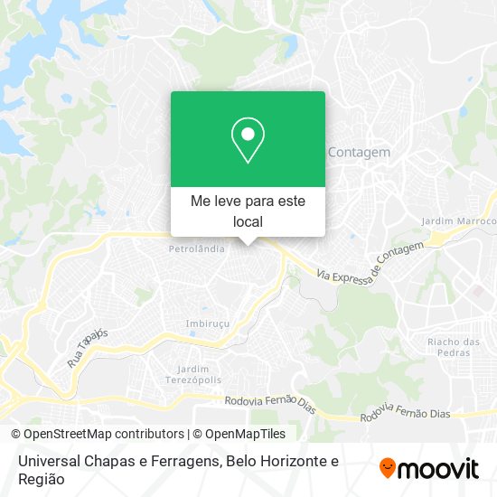 Universal Chapas e Ferragens mapa