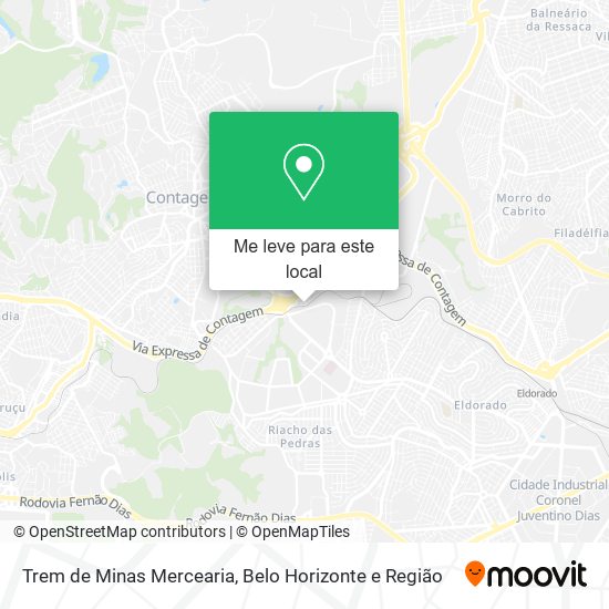 Trem de Minas Mercearia mapa