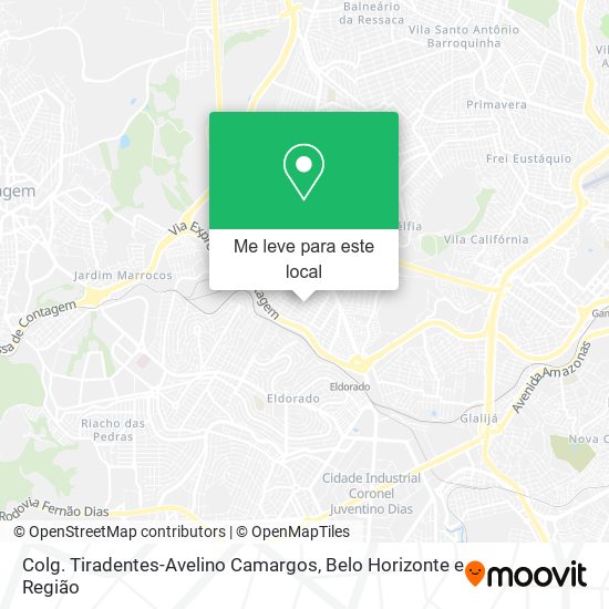 Colg. Tiradentes-Avelino Camargos mapa