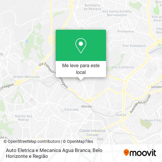 Auto Eletrica e Mecanica Agua Branca mapa