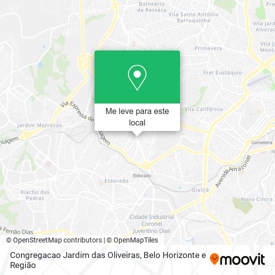 Congregacao Jardim das Oliveiras mapa