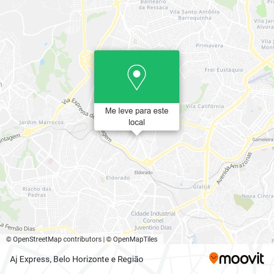 Aj Express mapa