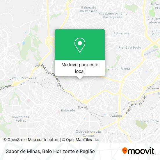 Sabor de Minas mapa