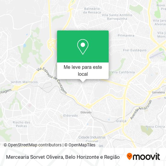 Mercearia Sorvet Oliveira mapa
