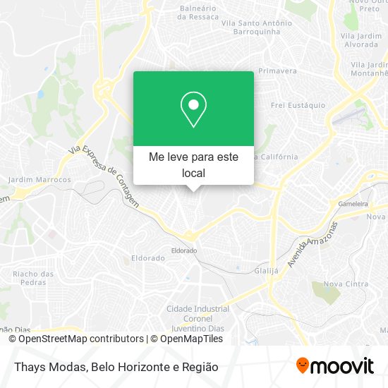 Thays Modas mapa