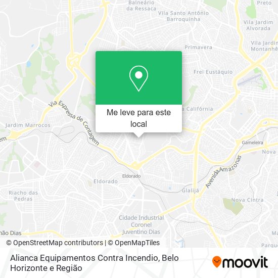 Alianca Equipamentos Contra Incendio mapa