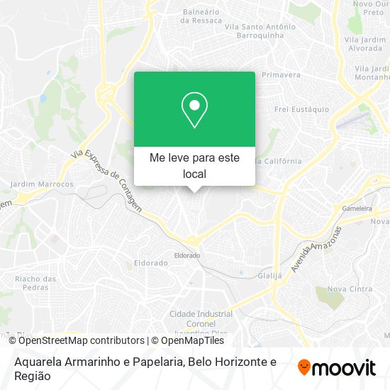 Aquarela Armarinho e Papelaria mapa