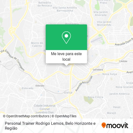 Personal Trainer Rodrigo Lemos mapa