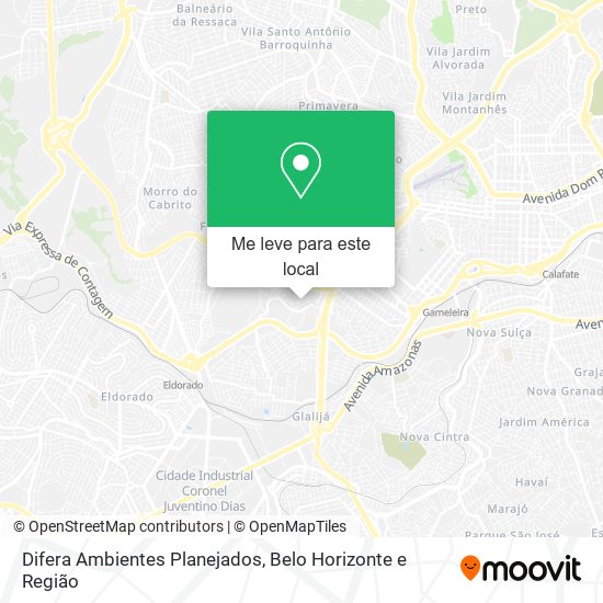 Difera Ambientes Planejados mapa
