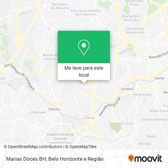Marias Doces BH mapa