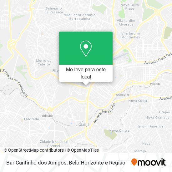 Bar Cantinho dos Amigos mapa