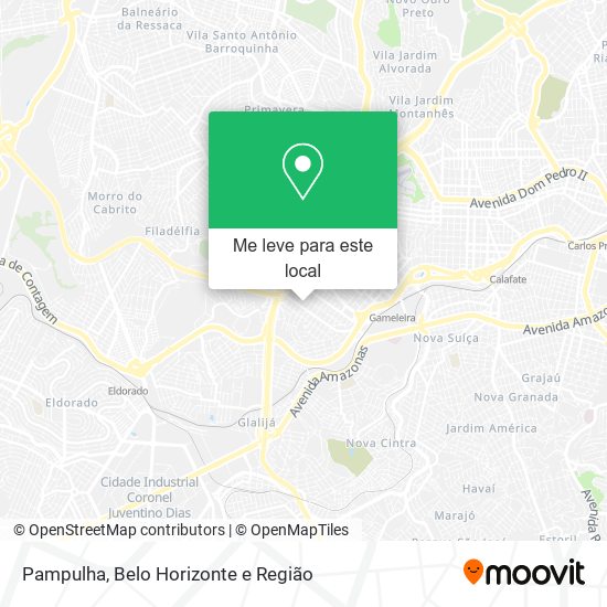 Pampulha mapa
