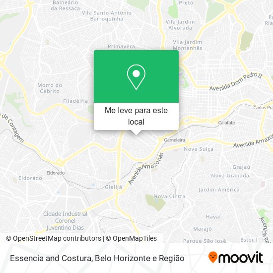 Essencia and Costura mapa