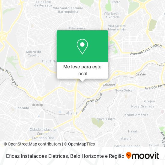 Eficaz Instalacoes Eletricas mapa