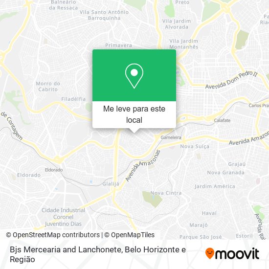 Bjs Mercearia and Lanchonete mapa