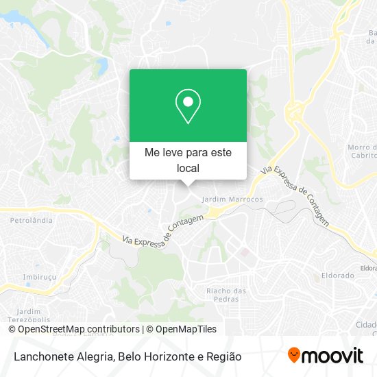 Lanchonete Alegria mapa