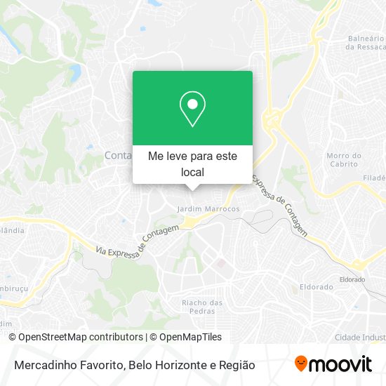 Mercadinho Favorito mapa