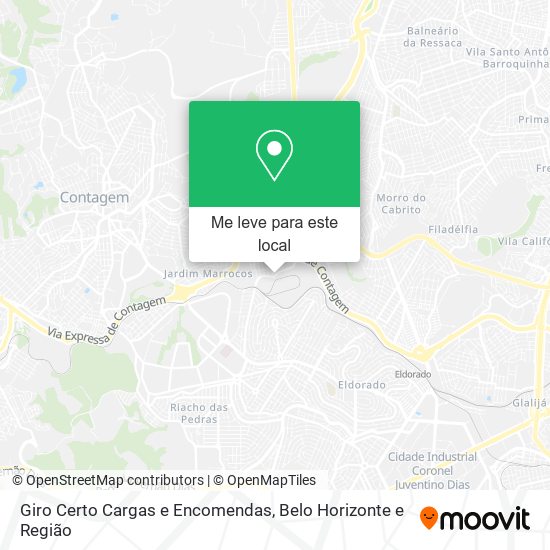 Giro Certo Cargas e Encomendas mapa