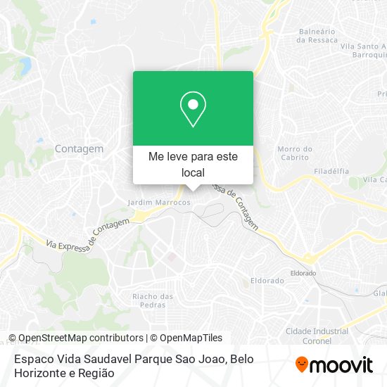 Espaco Vida Saudavel Parque Sao Joao mapa