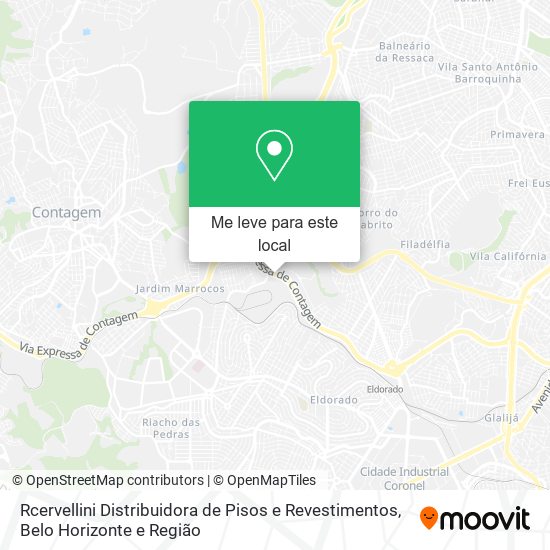 Rcervellini Distribuidora de Pisos e Revestimentos mapa