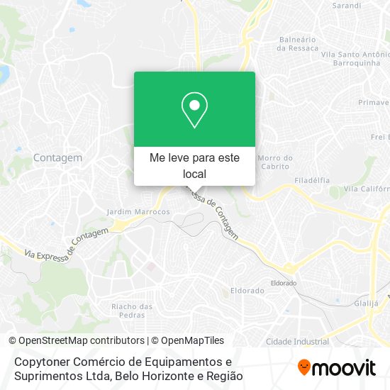 Copytoner Comércio de Equipamentos e Suprimentos Ltda mapa
