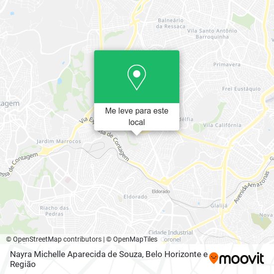 Nayra Michelle Aparecida de Souza mapa