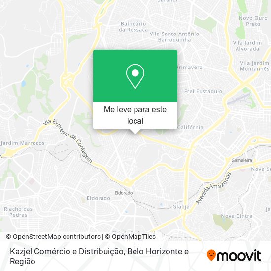 Kazjel Comércio e Distribuição mapa
