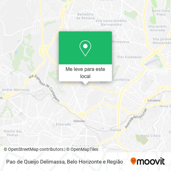 Pao de Queijo Delimassa mapa