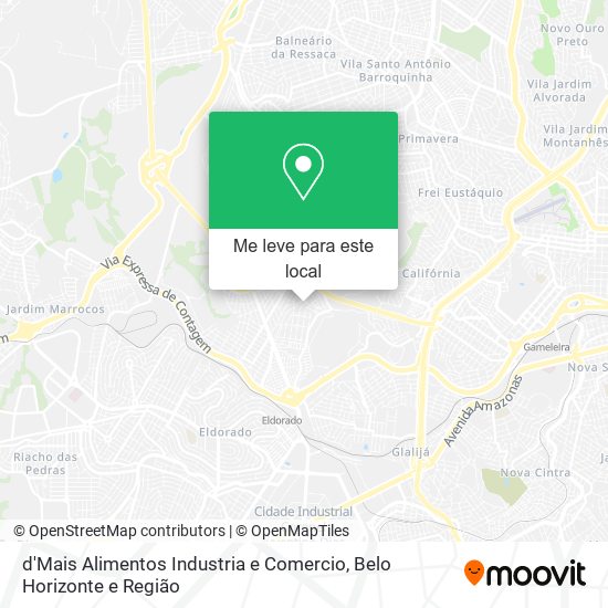 d'Mais Alimentos Industria e Comercio mapa