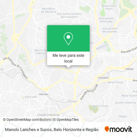 Manolo Lanches e Sucos mapa