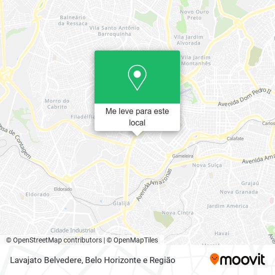 Lavajato Belvedere mapa