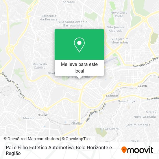 Pai e Filho Estetica Automotiva mapa